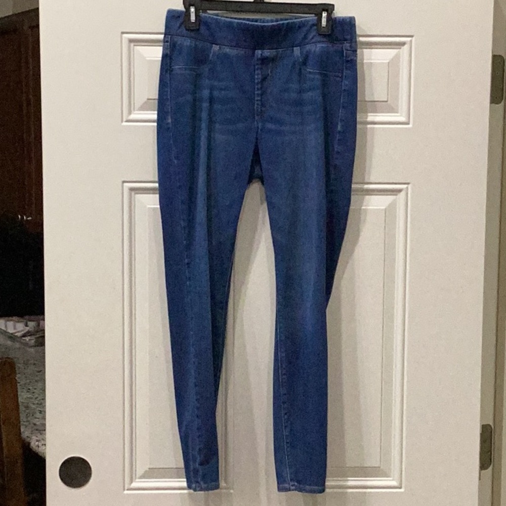 Preowned Old Navy Jeggings Blue Denim Leggings Size 8 (Item#P018)